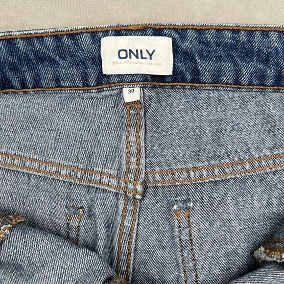Only Blue Denim Women’s High Waist Short Size 30 - Picture 4 of 10
